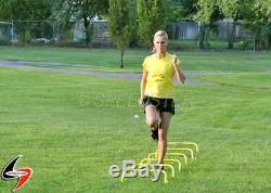 12 Speed Agility Training Mini Hurdles with Carry Strap
