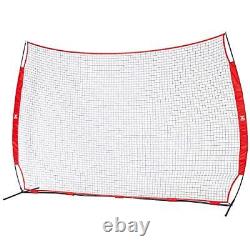 12x 9ft Barricade Backstop, Sports Barrier Nets for Lacrosse, Basketball, Soccer