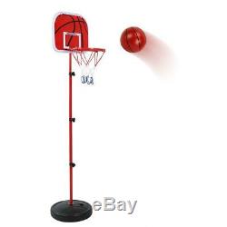 150CM Kids Portable Basketball Hoop Stand System Adjustable Height Net Ring Ball