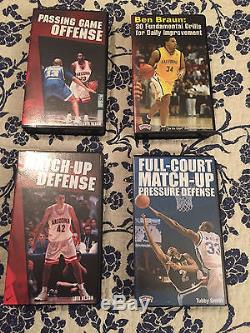 17 BASKETBALL COACHING VHS TAPES HUBIE BROWN, BILL SELF, LUTE OLSON AND MORE