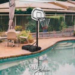28x19Backboard Kid Adjustable Pool Basketball Hoop System Stand Ball Model 7#