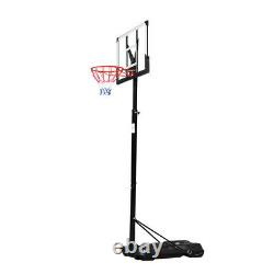 2.45m-3.05m Removable Adult PC Transparent Backboard Basketball Stand
