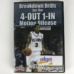 2 DVDs 4-Out 1-In Motion Offense + Breakdown Drills Basketball Coach Jay Wright