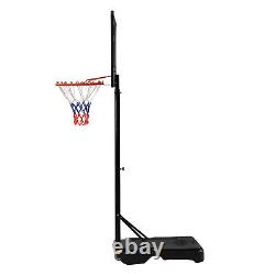 31.5 Basketball Hoop Stand Height-Adjustable Basketball System withWheels Red