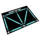 3XFootball Footstep Training Mat, Soccer Training Mat, -Skid Shock6289