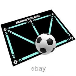 3XFootball Footstep Training Mat, Soccer Training Mat, -Skid Shock6289