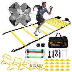 42pcs Speed Agility Training Set Soccer Agility Ladder Cones Training Equipment