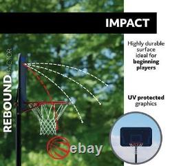 44 in. Impact Adjustable Portable Basketball Hoop (90759)