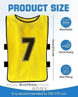 48 Pcs Soccer Penny for Sports Assorted Colors Soccer Scrimmage Vests Team Pr
