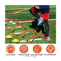 49 Pcs 6 Speed Training Agility Hurdles Set Practice Training Durable Equipm