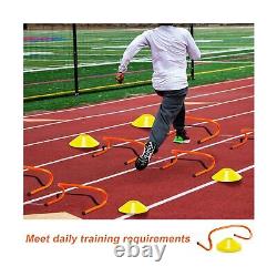 49 Pcs 6 Speed Training Agility Hurdles Set Practice Training Durable Equipm