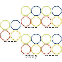 4 Pcs Soccer Training Accessories Reusable Agility Rings Outdoor Basketballs