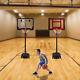 5.6-7Ft Portable Basketball Hoop Goals Backboard System Adjustable Stands White