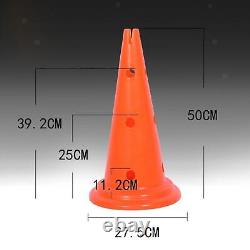 6 Pieces Training Cones Orange for Speed Training Basketball Obstacle Course