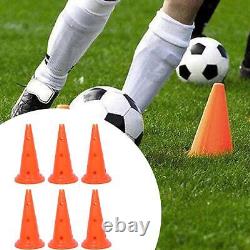 6 Pieces Training Cones Orange for Speed Training Basketball Obstacle Course