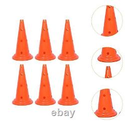 6 Pieces Training Cones Orange for Speed Training Basketball Obstacle Course