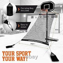 Activise Sport Basketball Return Net- Basketball Rebounder Attachment, Basketbal