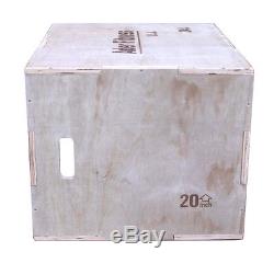 Ader 3-in-1 Wood Plyometric Box (20x24x30)