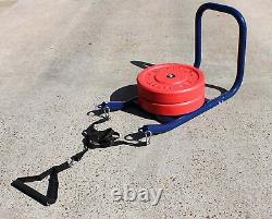 Ader Speed Sled Push Pull Training Sled with Harness & Straps Set