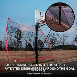 Adjustable Basketball Air Defense Return Net Guard and Backstop for Yard