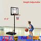 Adjustable Basketball Hoop Stand Kids Goal System Outdoor Sports Toy Gift White