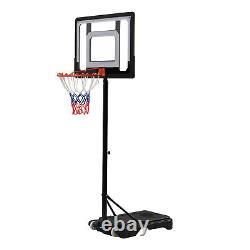 Adjustable Basketball Hoop Stand Kids Goal System Outdoor Sports Toy Gift White