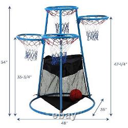 Angeles 4-Hoop Toddler Basketball Hoops with Storage Bag, Kids Basketball Hoop
