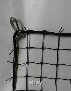 Baseball Net Backstop Practice 2 Nylon #18 Complete Rope Border 4-Hook 25' x 8