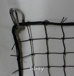 Baseball Net Backstop Practice 2 Nylon #18 Complete Rope Border 4-Hook 25' x 8