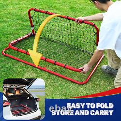 Baseball Rebounder Net PitchBack Net Installation-Free Volleyball Bounceback Net