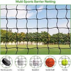 Baseball Softball Backstop Nets, Heavy Duty Sports Netting Barrier #18 Nylon Bas
