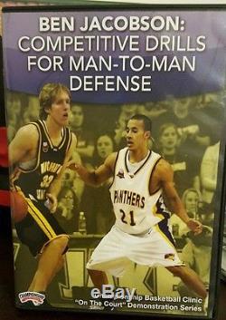 Basketball Coaching DVD Ben Jacobson Competitive Drills for Man-to-Man Defense