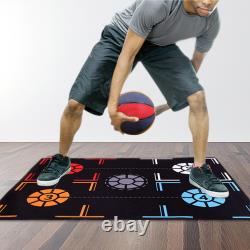 Basketball Footstep Training Mat Basketball Training Aid for Fitness Outdoor