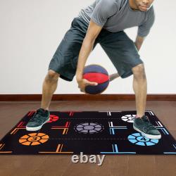 Basketball Footstep Training Mat Basketball Training Aid for Fitness Outdoor