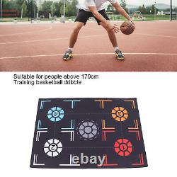 Basketball Footstep Training Mat Non Slip Silent Dribble Basketball Training Bla
