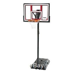 Basketball Hoop Stand Portable Height-Adjustable 48 Shatterproof Backboard