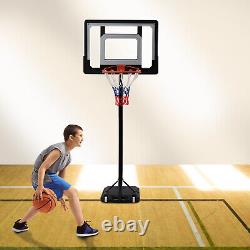 Basketball Hoop Stand System Ring Portable Adjustable Height Kids Children Gym