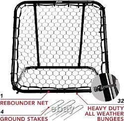 Basketball Pass Back Rebounder Net Multi-Sport Training Rebound Screen Perfe