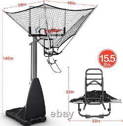 Basketball Rebounder Return Net System Training Equipment, Easy Install Return S