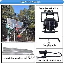 Basketball Rebounder Return System with 180° Return Chute for Indoor Outdoor