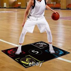 Basketball Training Mat Dribble Aid Silent Basketball Footstep Training Mat