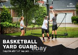 Basketball Yard Guard Defensive Net Rebounder With Foldable Net, Black