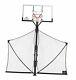 Basketball Yard Guard Defensive Net System Rebounder with Foldable White/Black