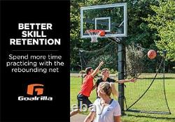 Basketball Yard Guard Easy Fold Defensive Net System Quickly Installs on Any B