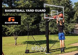 Basketball Yard Guard Easy Fold Defensive Net System Quickly Installs on Any Ba