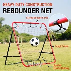 Basketball and Soccer Rebounder Net Kick-Back Pass-Back Training