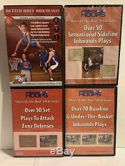 Basketball coaching DVD Lot Of 9 Tom Crean Hubie Brown Championship Production