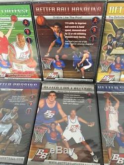 Better Basketball DVDs Lot of 6 Better Shooting Passing Defense Offense Play NEW