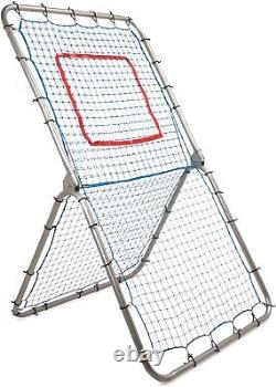 Champion Sports Rebound Pitchback Net Adjustable Training 0, Silver