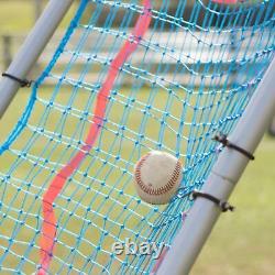 Champion Sports Rebound Pitchback Net Adjustable Training 0, Silver